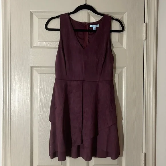 knee length dresses for ladies Toni Strapless Ruched Mini Dress Plum L main image 1